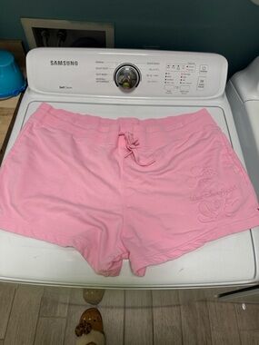 Pink Womens 1X Disney Terry Short